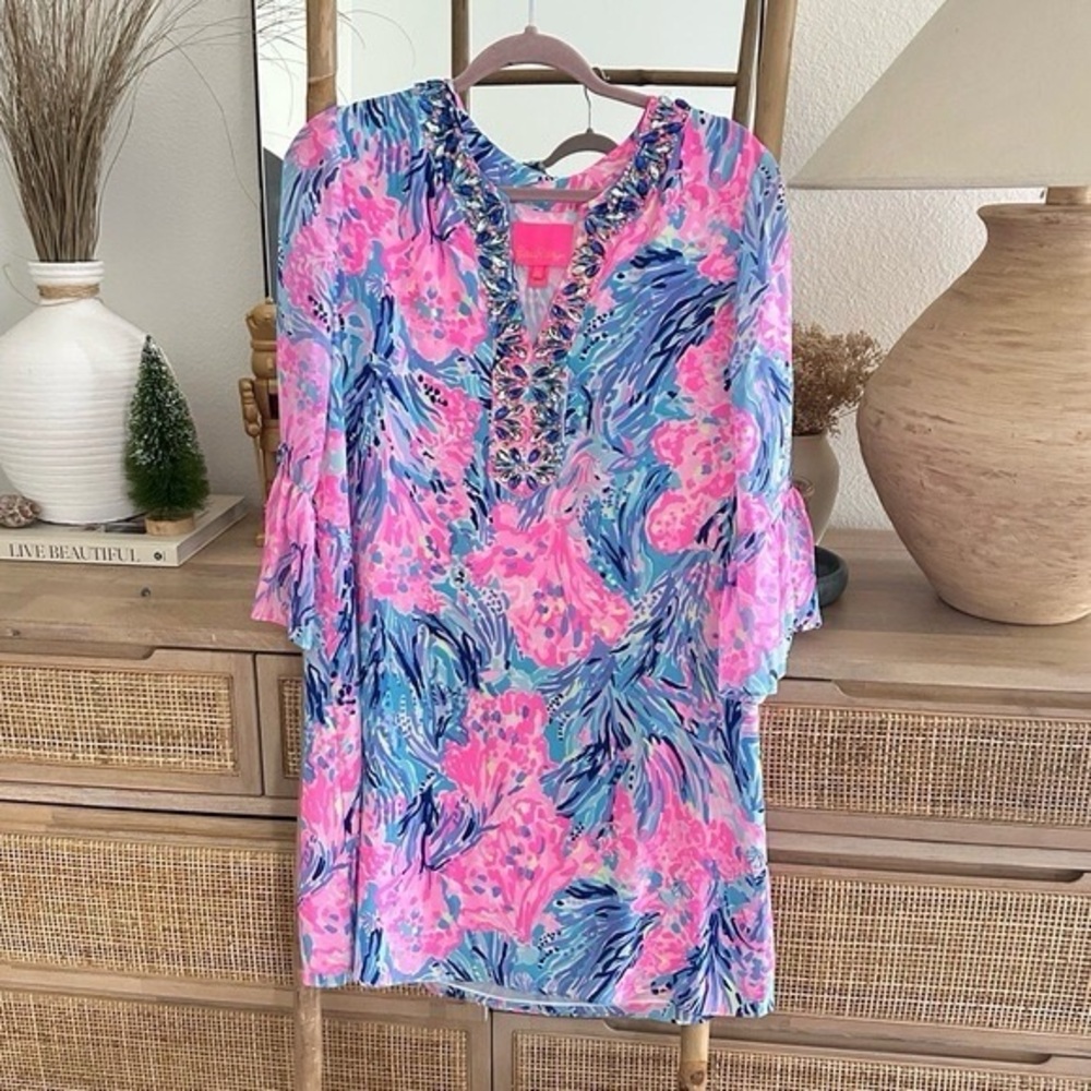 Lilly Pulitzer Pink & Blue Dress - Picture 16 of 16